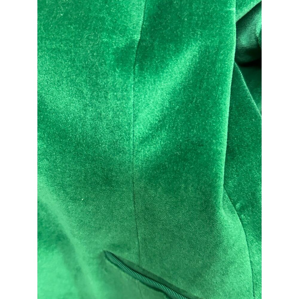 Tahari Womens Blazer Green 6 Velvet Business Office Formal Career Work Corporate - Picture 11 of 12